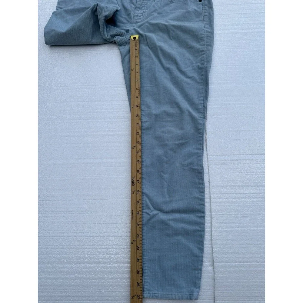 J. Crew Toothpick Corduroy Pants Size 29 Light Blue Mid Rise Skinny Stretch